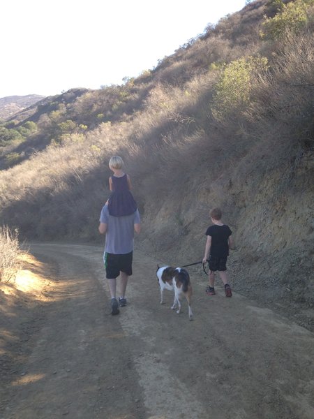 It doesn't matter how flat the trail is, a ride is always appreciated.