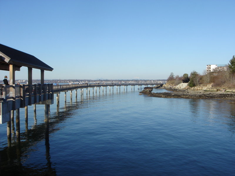 Along the pier in Bellingham.