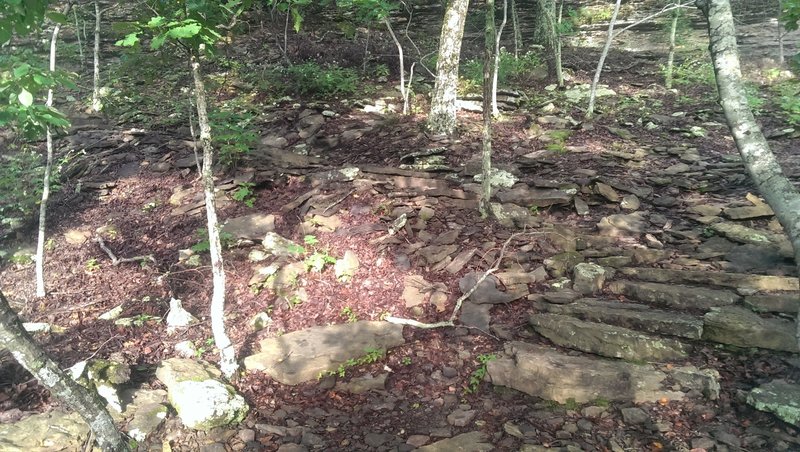 Windy staircase on the Yellow Rock Trail