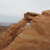 We hiked out to the end of a fin to get this view of Leaping Arch. Look for the arch to the east from the fin.