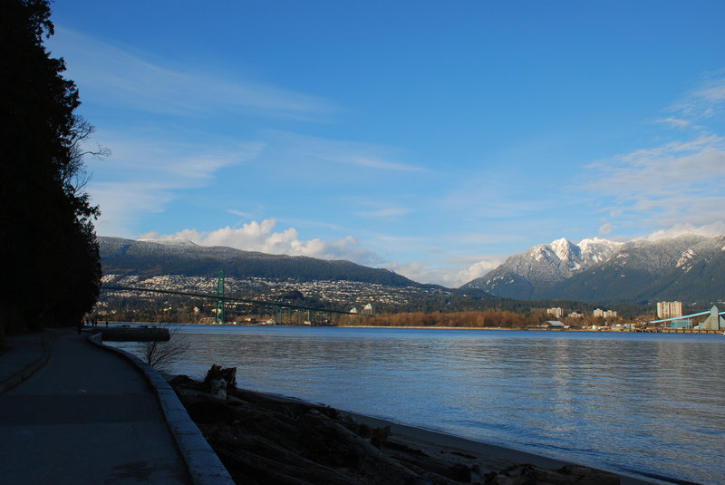North Vancouver from the Stanley Park Seawall Trail.