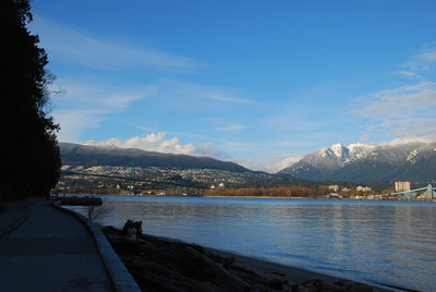 North Vancouver from the Stanley Park Seawall Trail.