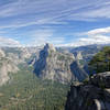 The view to Half Dome.