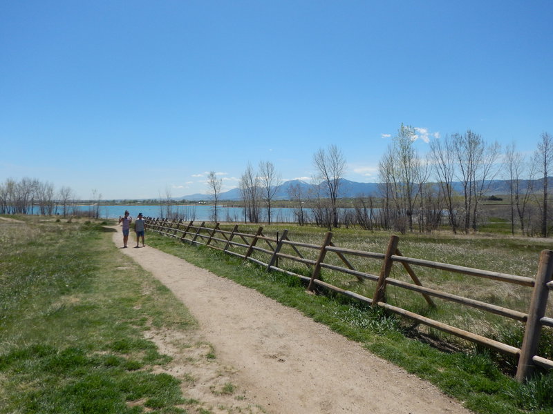 Near the entrance of the Boulder Reservoir Trail