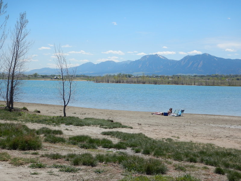 The "beach" at Boulder Reservoir