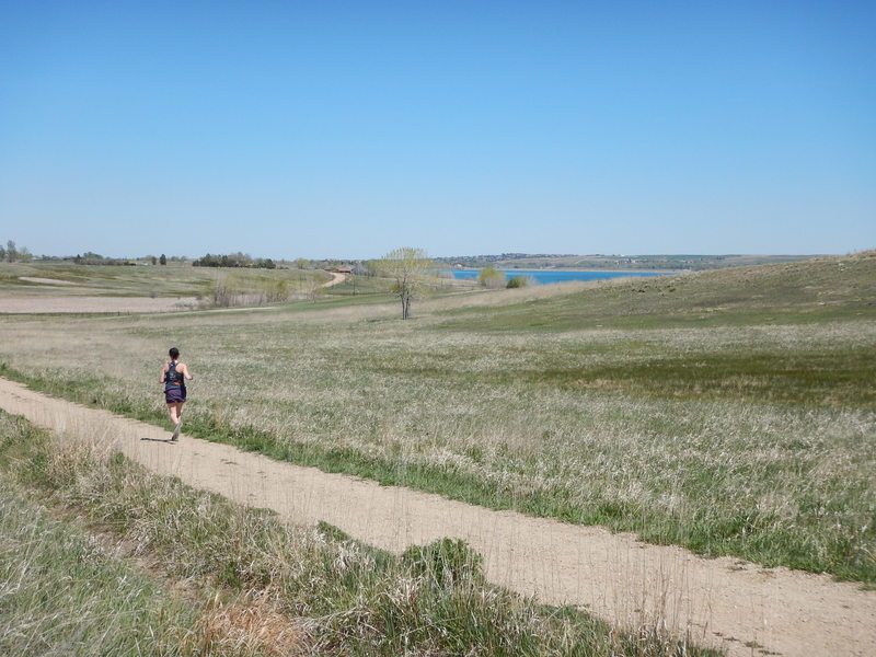 Boulder Reservoir in the distance to the east