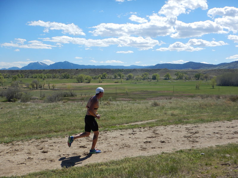 Cruising along the Sage Trail in the Boulder Valley Ranch area