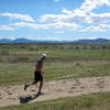 Cruising along the Sage Trail in the Boulder Valley Ranch area