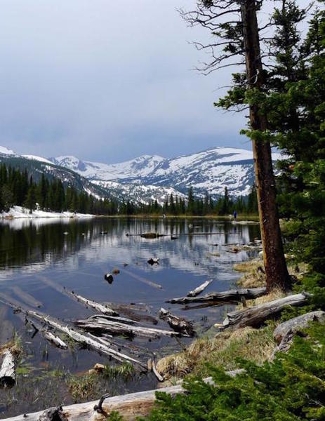 The view across Lost Lake into the IPW.