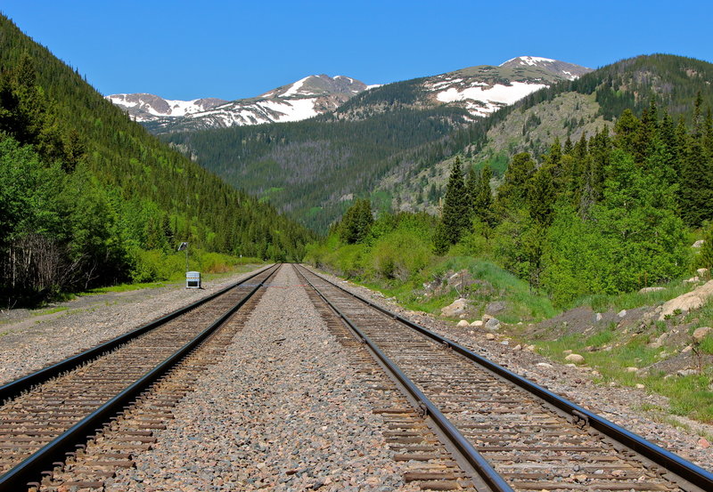 Moffat Road on the eastern approach to Moffat Tunnel