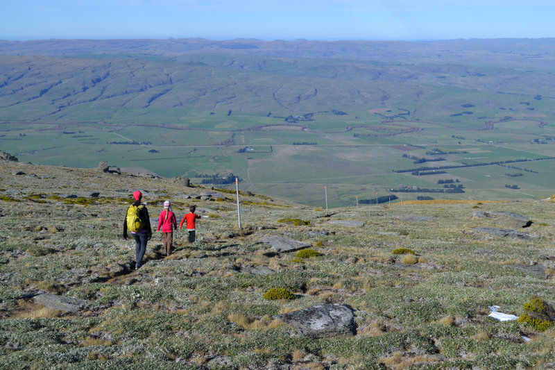 The density of route markers looks like overkill in fine weather, but the weather is often not fine in the Rock & Pillars.