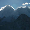 Everest, Nuptse and Lhotse close-up from Gokyo Ri