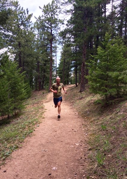 Fast cruising on this part of the trail - it's much harder up higher!