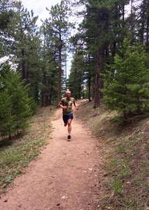 Fast cruising on this part of the trail - it's much harder up higher!