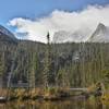 Fern Lake looking at Notchtop Mountain