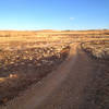 The plains on the easternmost section of the Mayhoffer Singletree Trail.  This section of trail is smooth and wide.