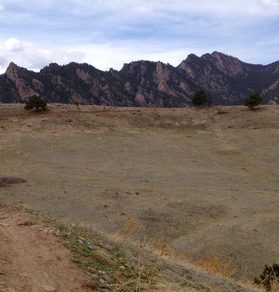 Flatirons right over your shoulder!