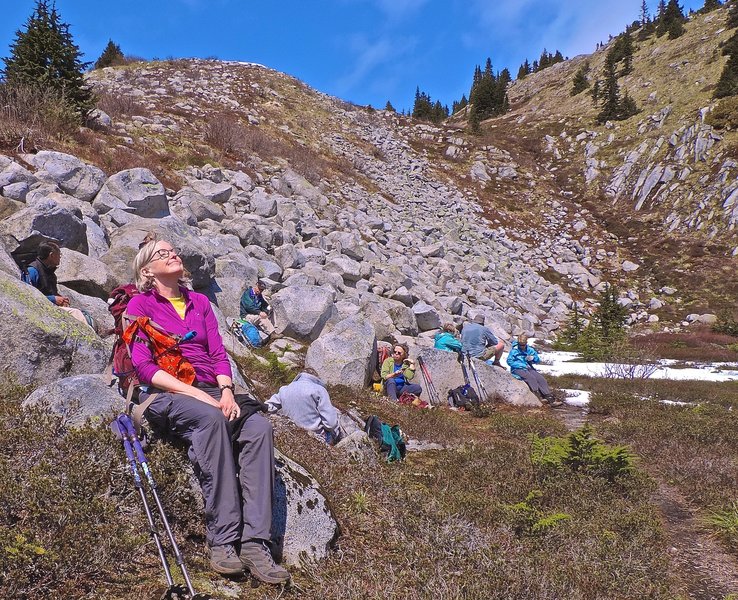 A nice spot to rest on Granite Mt.