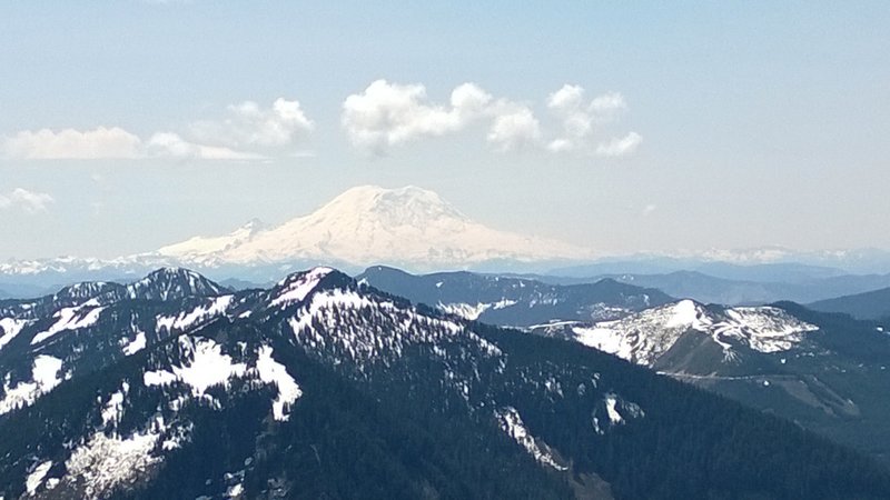 Mt Rainier as seen from Granite Mt.