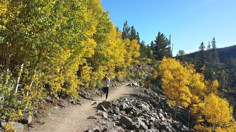 Trail from Glacier Gorge to Mills Lake/Loch Vale