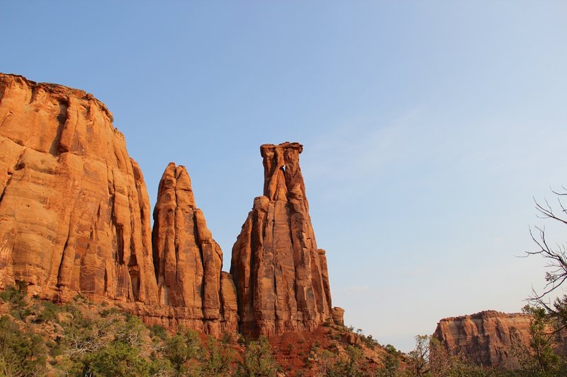 Kissing Couple as sen from the Monument Canyon Trail