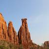 Kissing Couple as sen from the Monument Canyon Trail