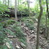 Nice limestone rock formation near the primitive lodge