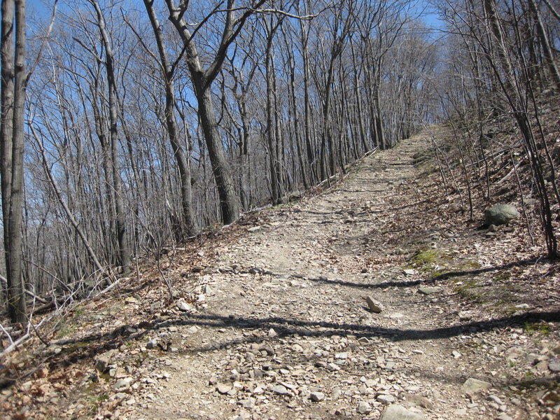 Heading up Mt. Beacon.