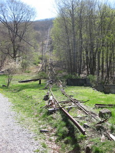 Remnants of the railway.