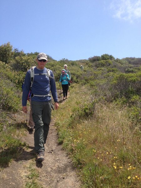 Hiking out the Panorama Trail