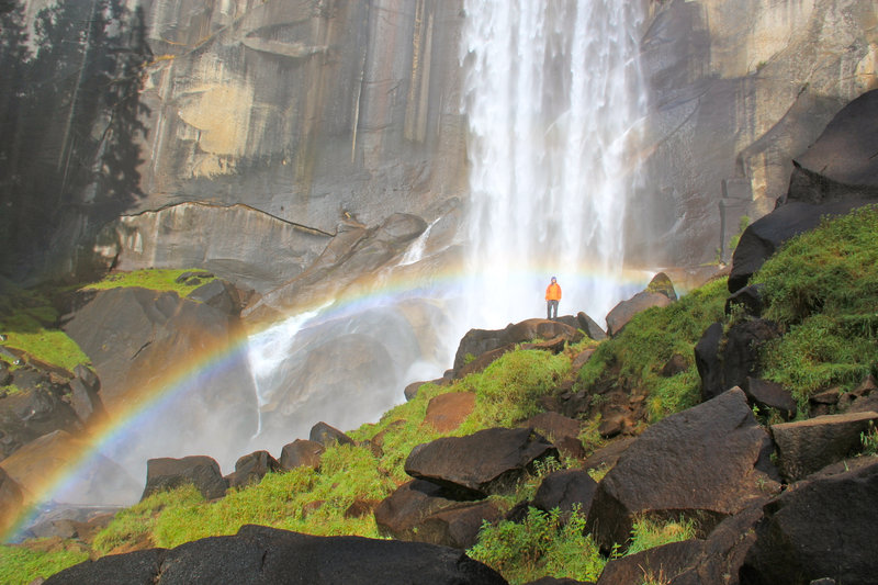 Vernal Fall mistin' the rainbow