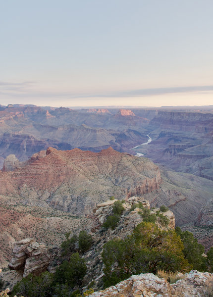 South Rim at the top of Tanner Trail.