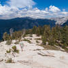 The climb down Sentinel Dome.