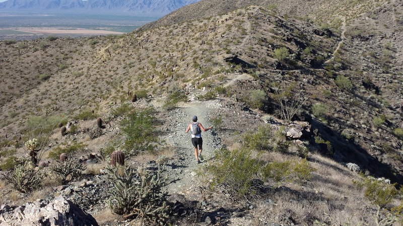 Running along the ridge