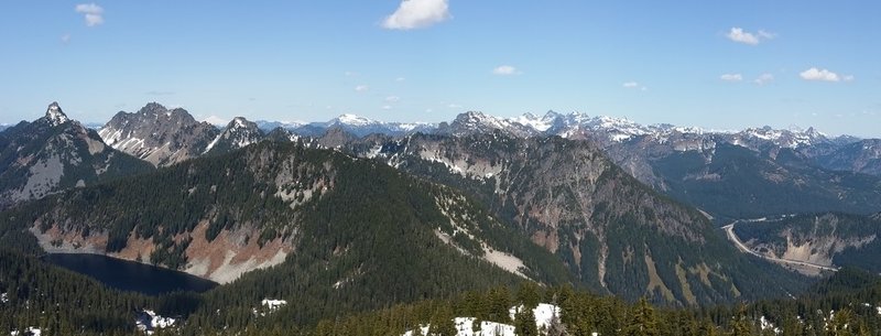 Panorama facing the north near the lookout