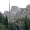 Approaching the headwall on the way to Willow Lake.