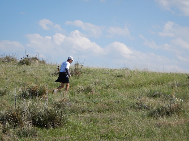 Running the last bit of the Eagle Trail, next to North Broadway