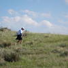 Running the last bit of the Eagle Trail, next to North Broadway