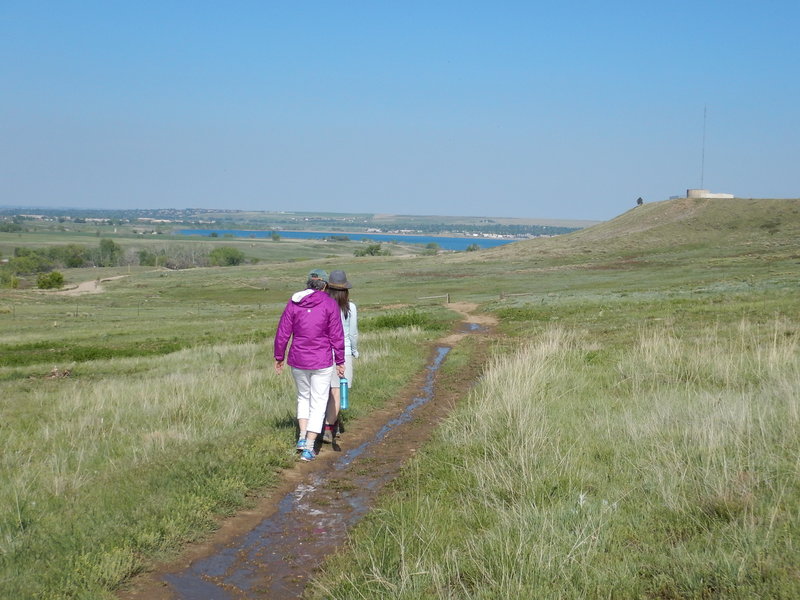 Wet muddy spots on the Cobalt Trail