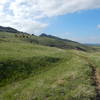 Typical rolling terrain on the Foothills Bench Trail