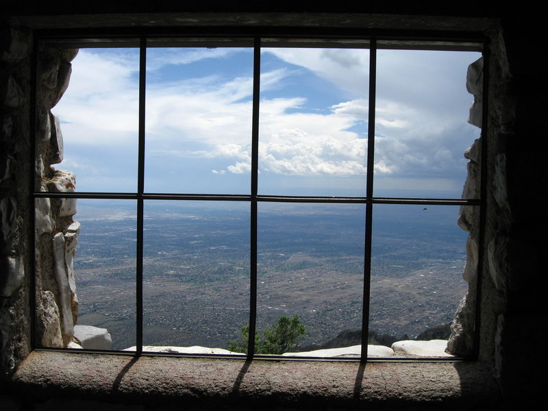 A look from inside Kiwanis Cabin