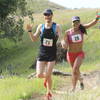 These runners are just about to cross the finish line at Madrone Grove in Mt. Tam State Park.