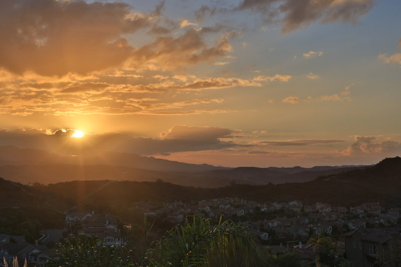 Sunrise over San Clemente.