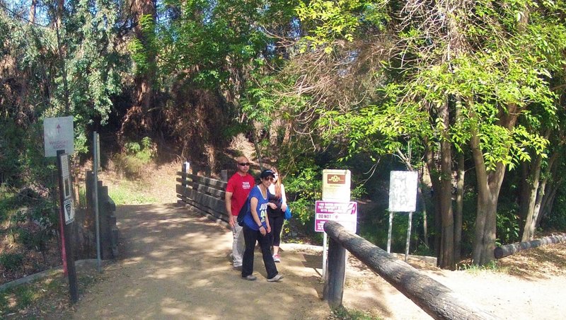 Small bridge along the trail near the stables and picnic area.