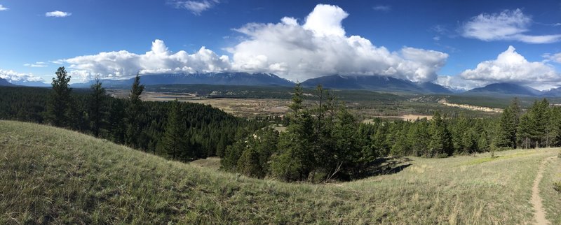 View of the Columbia River and Purcell Mountains