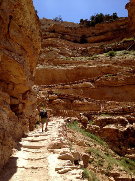 South Kaibab Trail switchbacks.