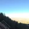 An eastward panorama while taking a rest on the steep trail