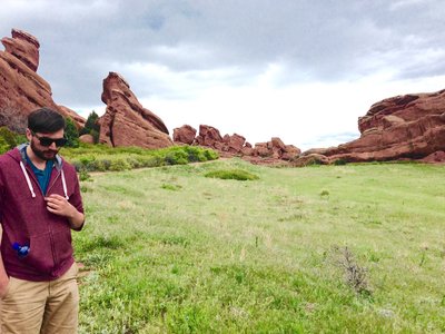 Taking a break on the Trading Post Loop.