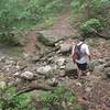 Creek bed crossing on Arrowhead