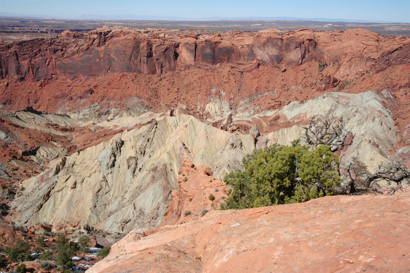 View across Upheaval Dome, Canyonlands National Park UT